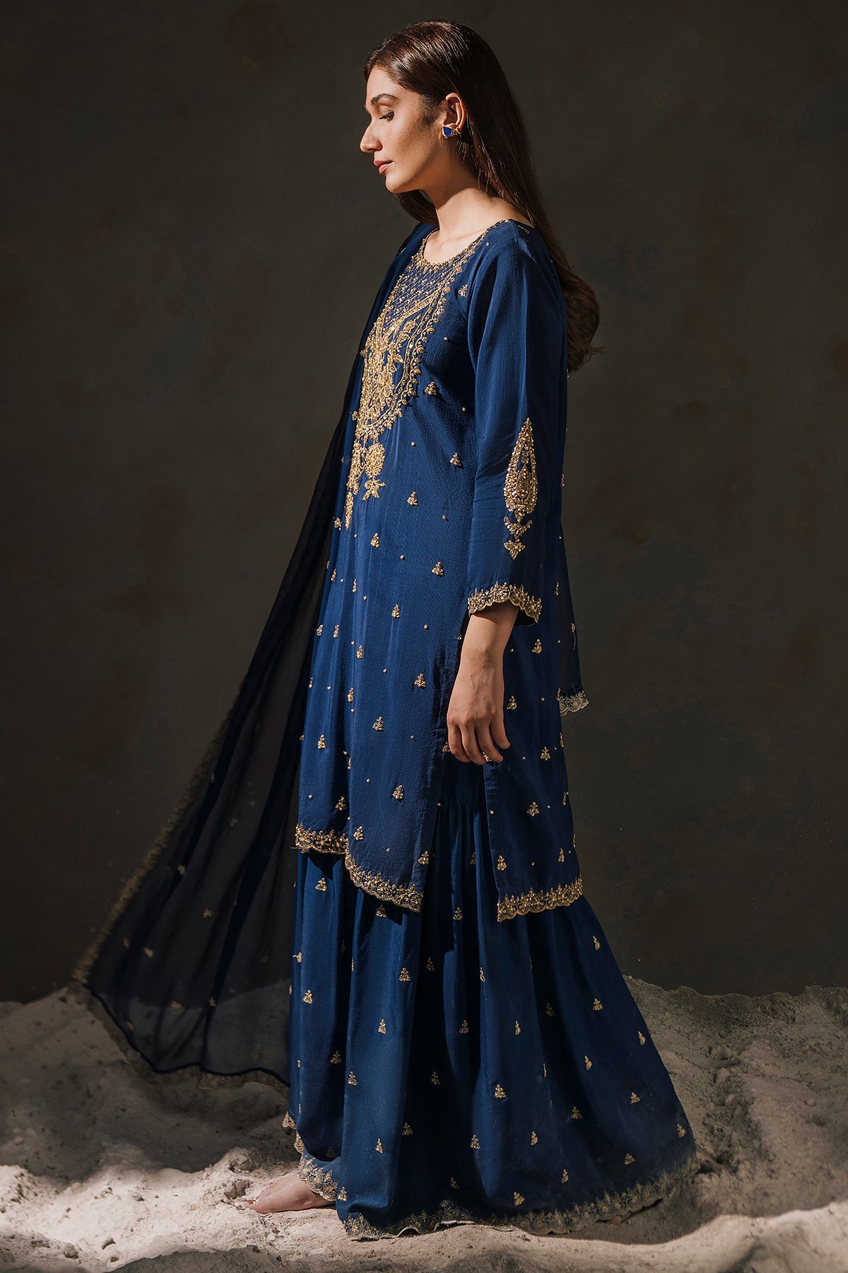 Kayseria - 3 Piece Raw Silk Suit