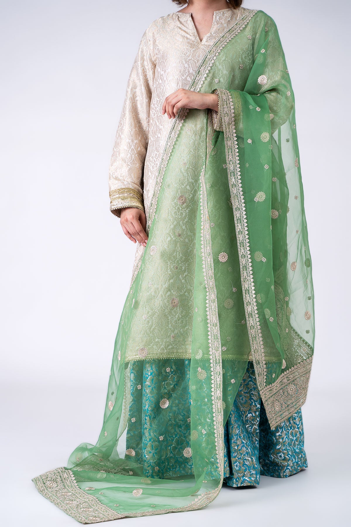 Kayseria - 1 Piece Organza Dupatta