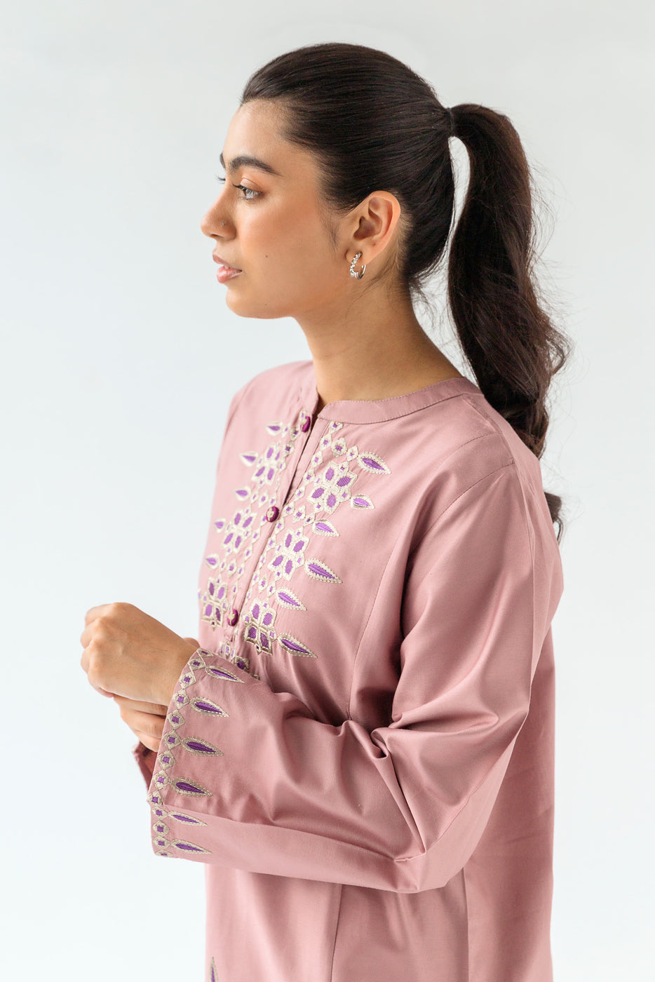 Beechtree - EMBROIDERED TWILL SHIRT (PRET)