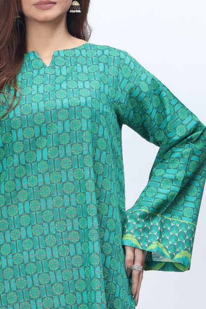 Charizma - 2-PC Printed Khaddar Shirt with Trouser SCPM-3-005-R1 GREEN