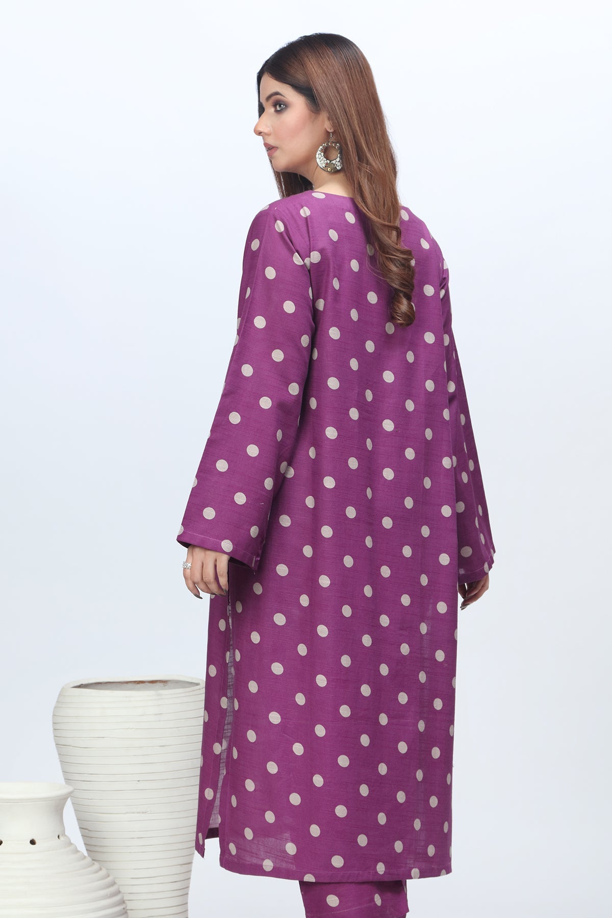 Charizma - 2-PC Printed Khaddar Shirt with Trouser SCPM-3-005-R1 PURPLE