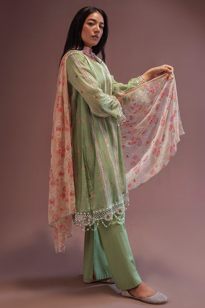 Kayseria - 3 Piece Dhaka Malmal Suit