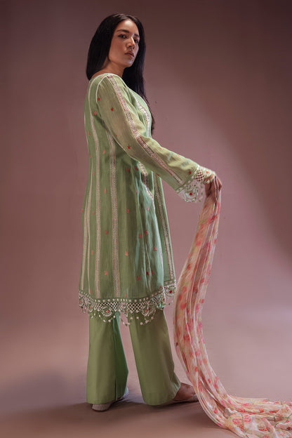 Kayseria - 3 Piece Dhaka Malmal Suit