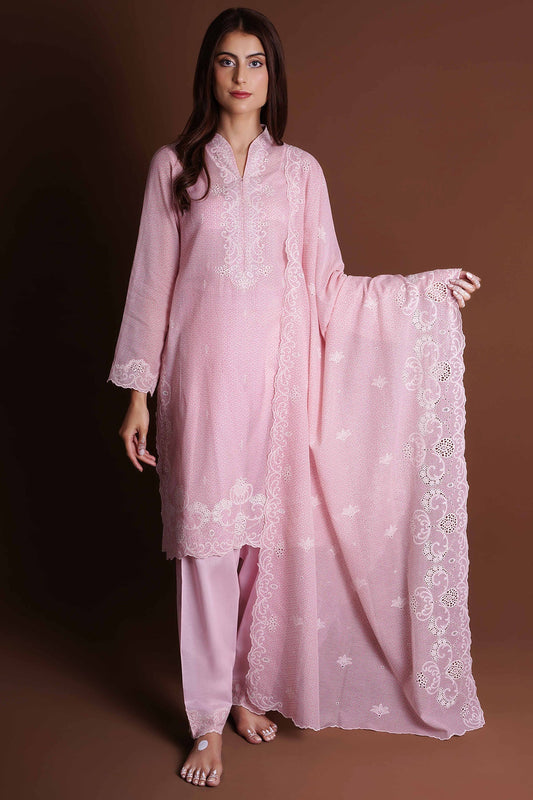 Kayseria - 4 Piece Dhaka Malmal Suit