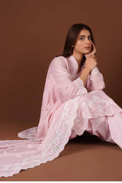 Kayseria - 4 Piece Dhaka Malmal Suit