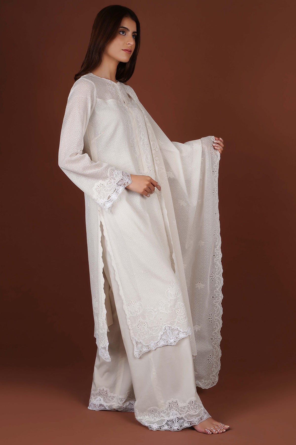 Kayseria - 4 Piece Dhaka Malmal Suit