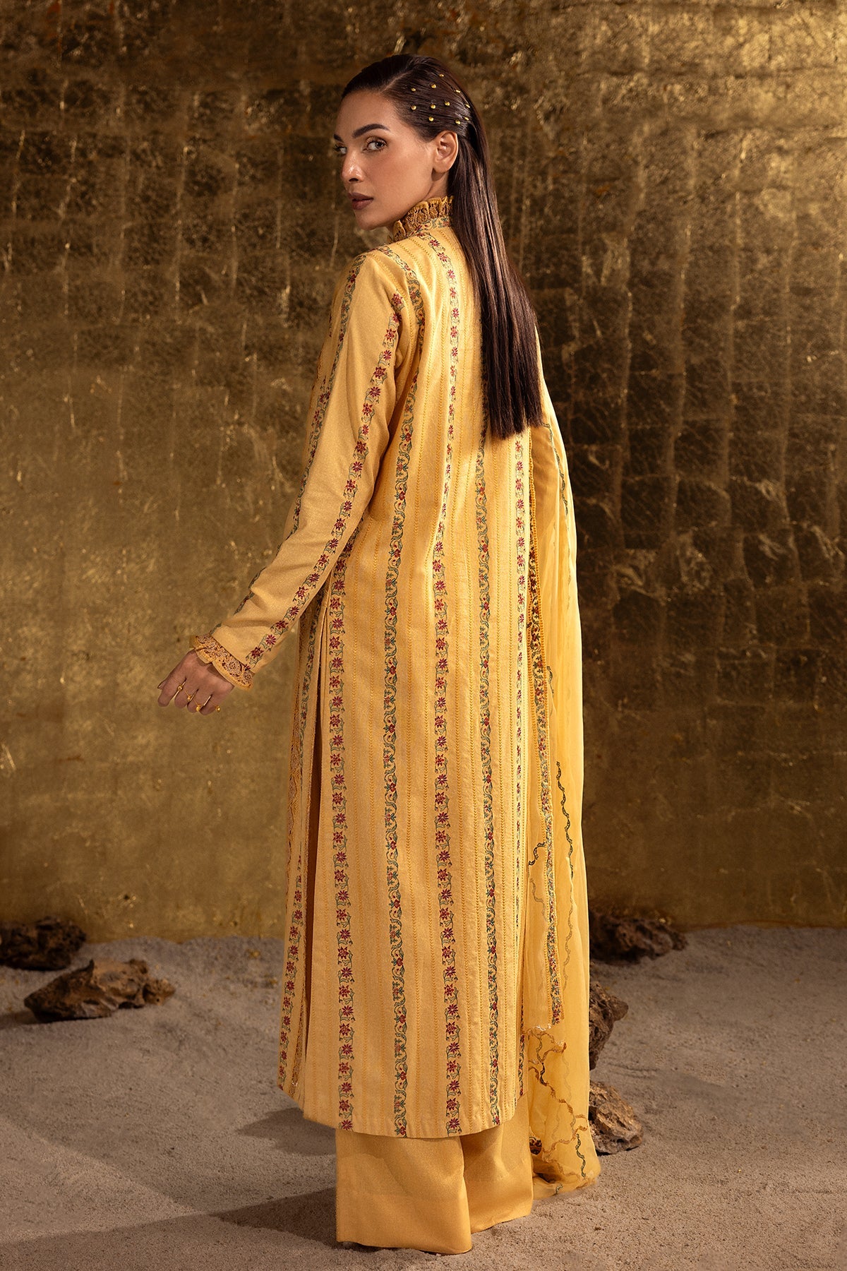 Kayseria - 3 Piece Viscose Karandi Suit