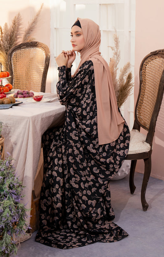 Hareer - FREYA BROWN PRINTED MODEST WEAR