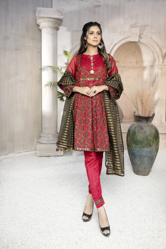 Ellena - 3-PC Stitched Khaddi Suit