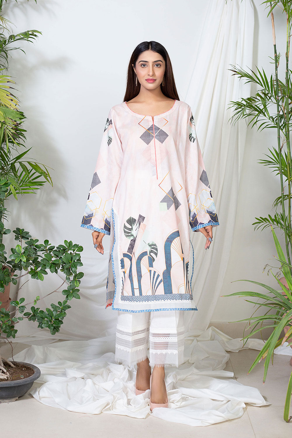 Lyla - Printed Lawn Kurta (LP21014A)