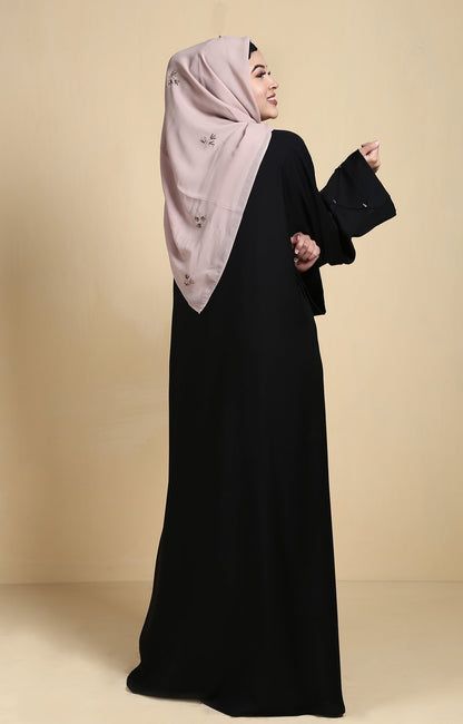 Hareer - Black Mesh Abaya