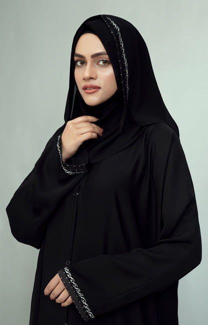 Hareer - CEREUS BLAZE SWAROVSKI STONE WORK ABAYA