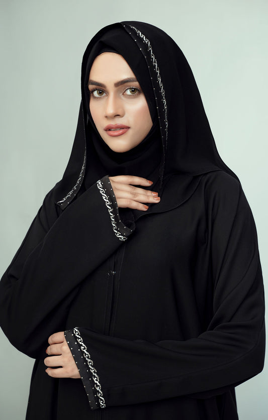 Hareer - CEREUS BLAZE SWAROVSKI STONE WORK ABAYA