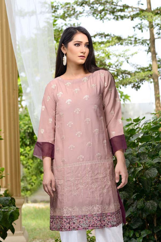 Adan's Libas - Blossom - Stitched Embroidered Swiss Shirt