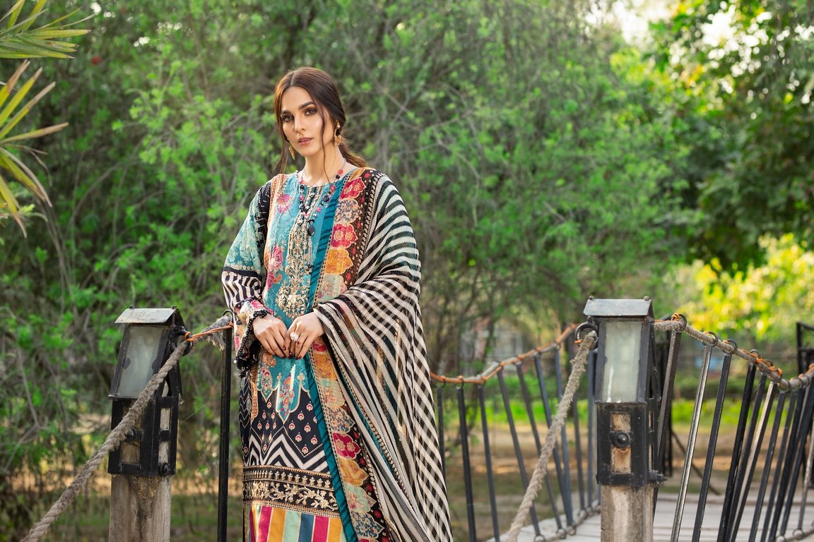 Ellena - 3-PC Unstitched Lawn