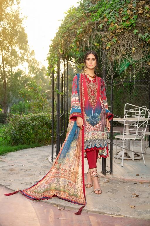 Ellena - 3-PC Unstitched Lawn