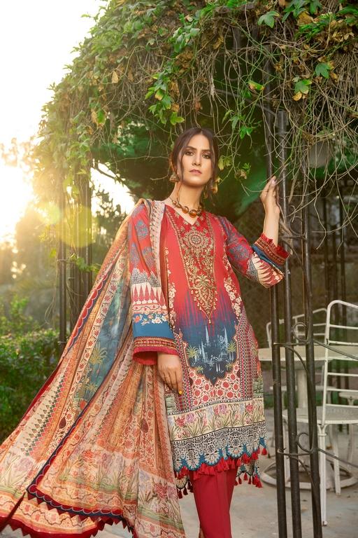 Ellena - 3-PC Unstitched Lawn