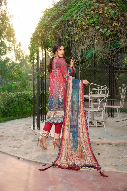 Ellena - 3-PC Unstitched Lawn