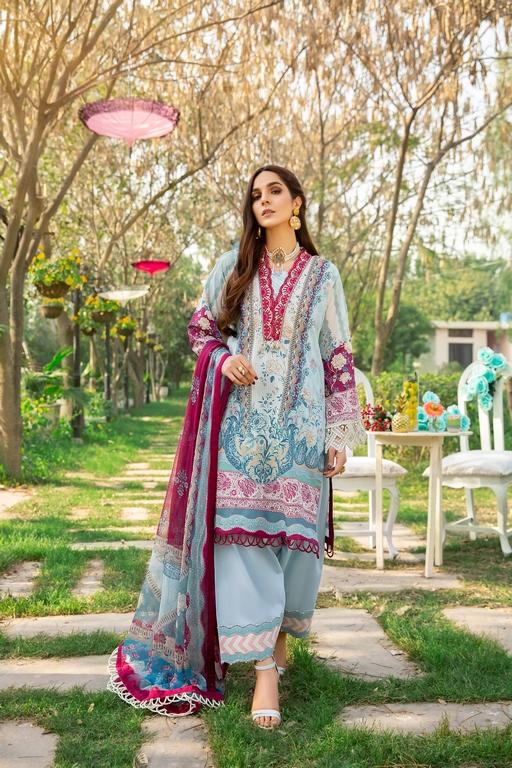 Ellena - 3-PC Unstitched Lawn