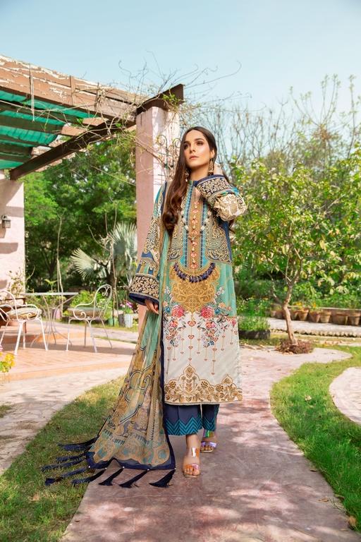 Ellena - 3-PC Unstitched Lawn