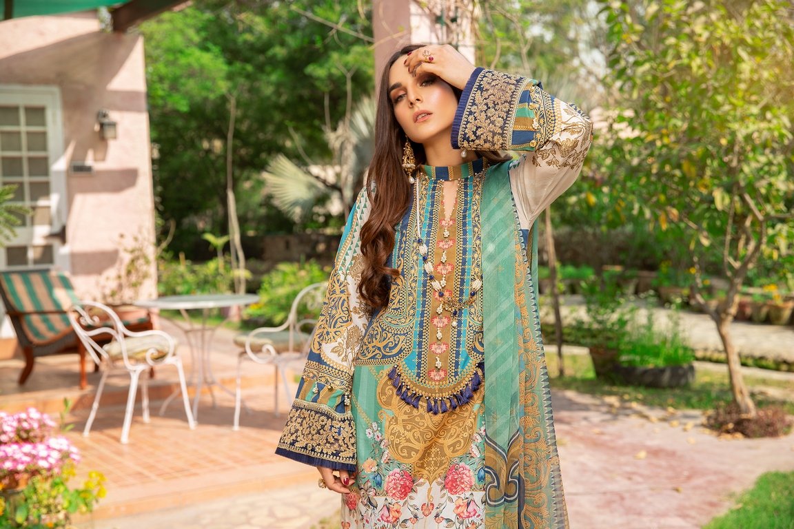 Ellena - 3-PC Unstitched Lawn