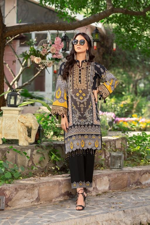 Ellena - 3-PC Unstitched Lawn