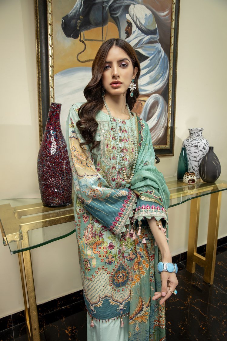 Ellena - 3-PC Unstitched Lawn