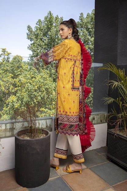 Ellena - 3-PC Unstitched Lawn