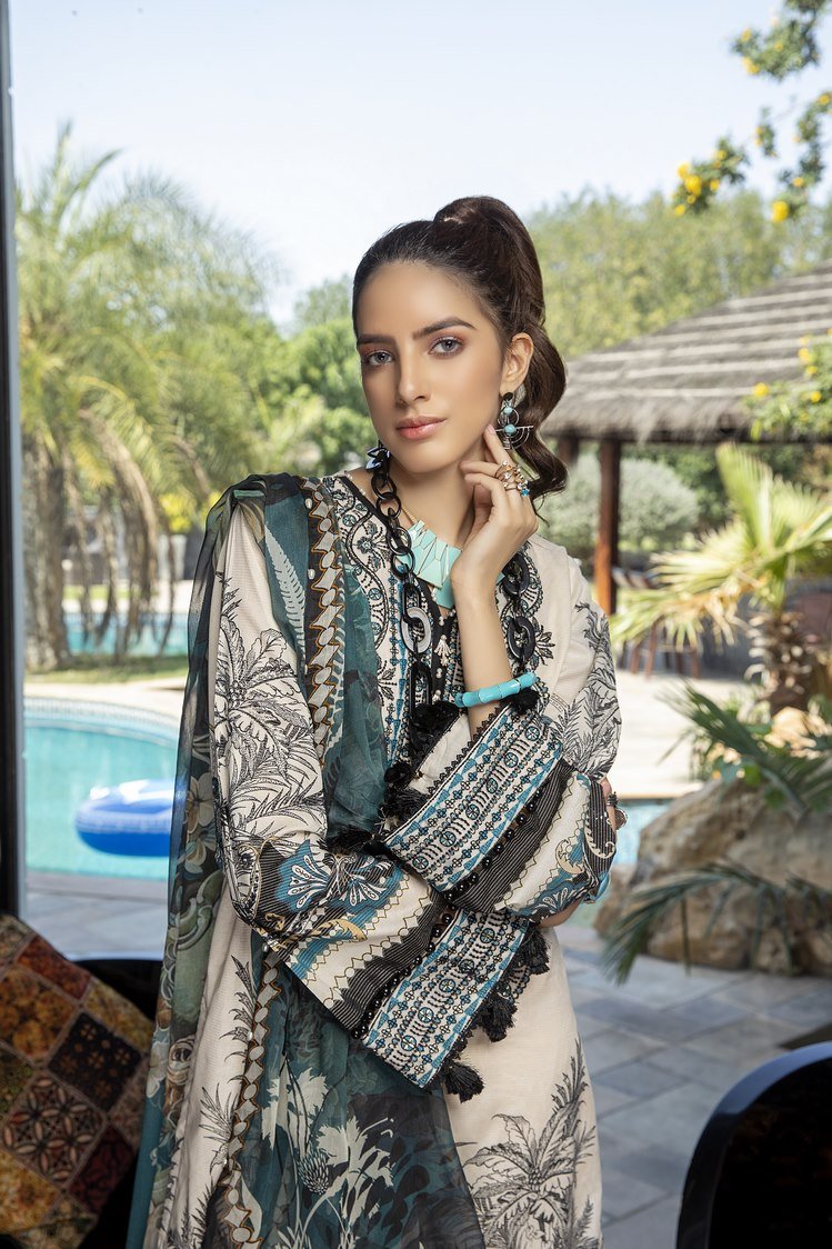 Ellena - 3-PC Unstitched Lawn