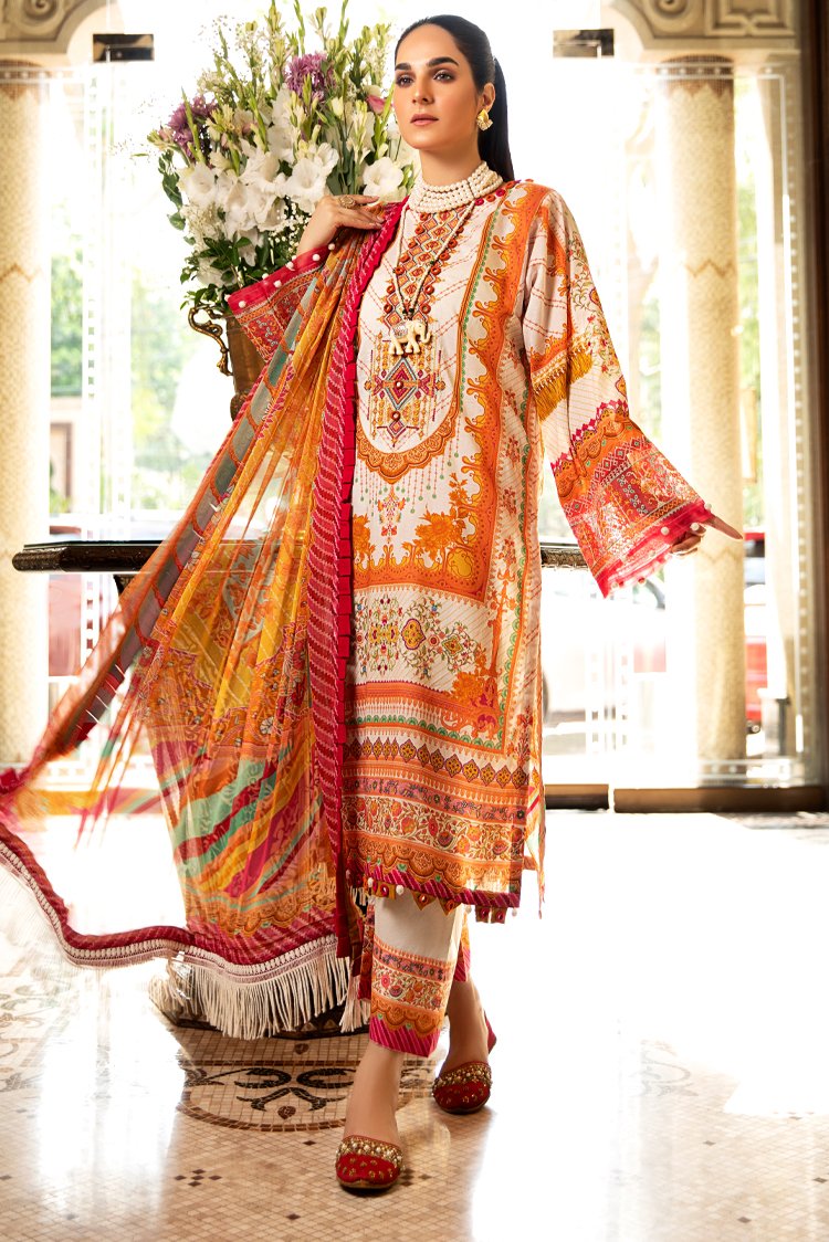 Ellena - 3-PC Unstitched Lawn