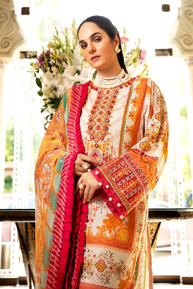 Ellena - 3-PC Unstitched Lawn