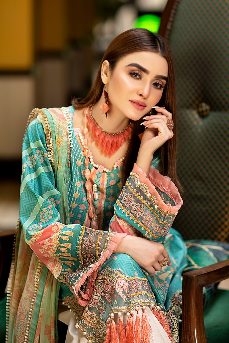 Ellena - 3-PC Unstitched Lawn