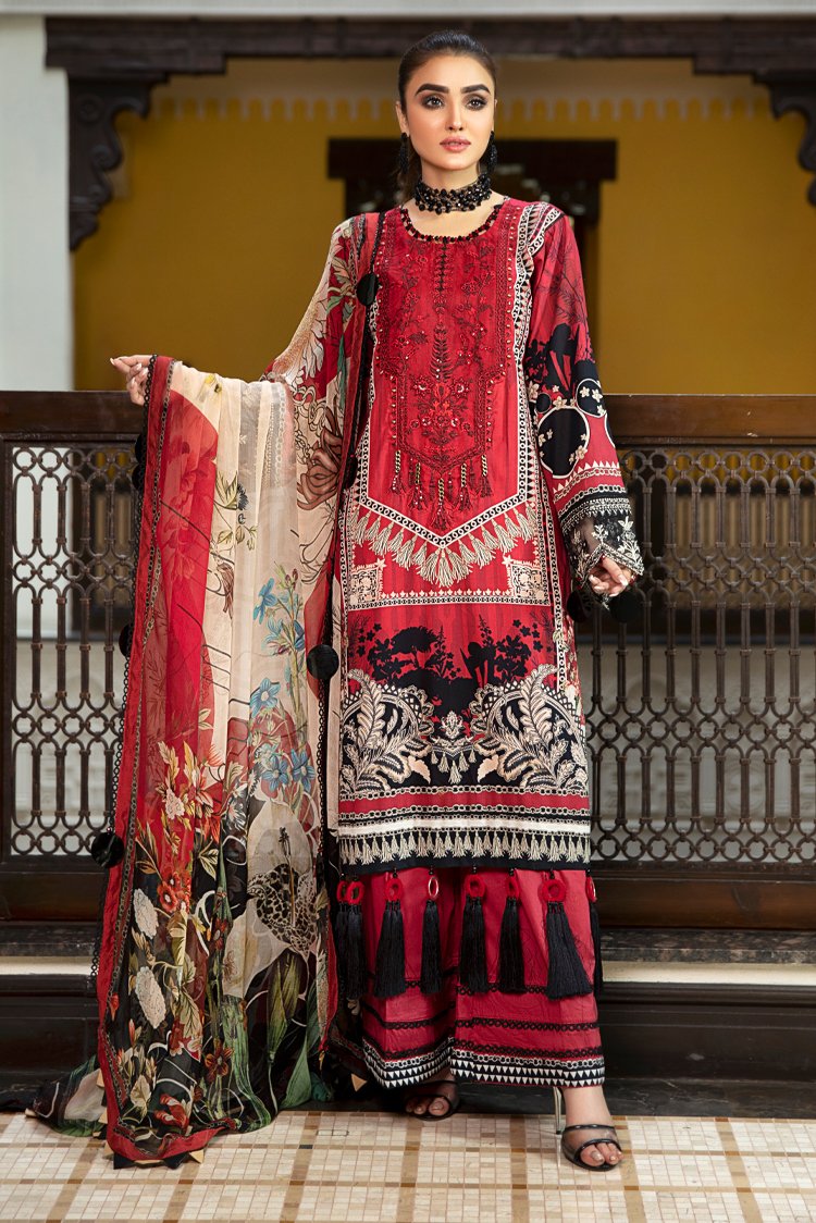 Ellena - 3-PC Unstitched Lawn