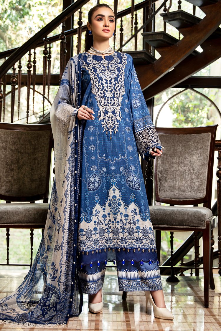 Ellena - 3-PC Unstitched Lawn