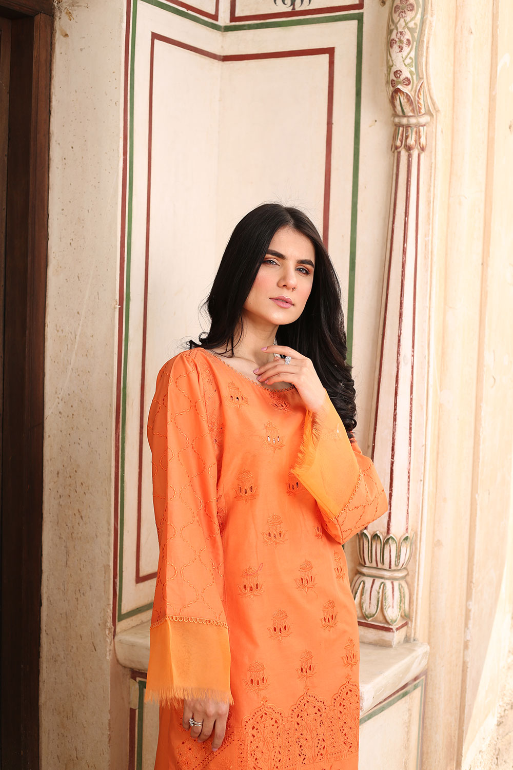 Lyla - Embroidered Schiffli Kurta (LP21003)