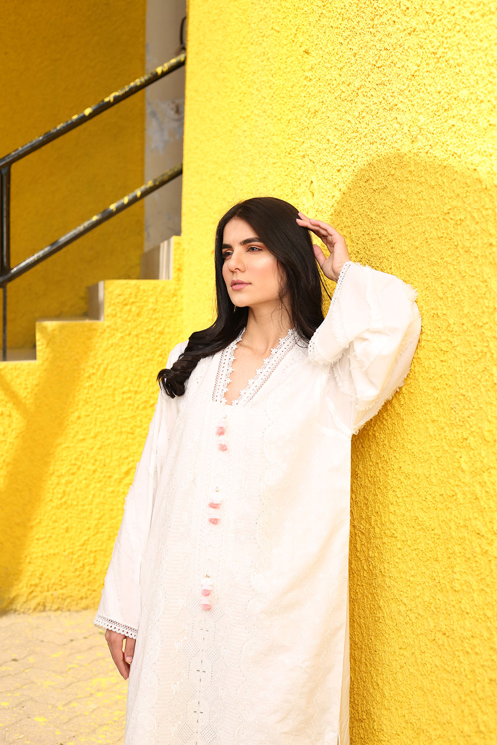 Lyla - Embroidered Schiffli Kurta (LP21001)