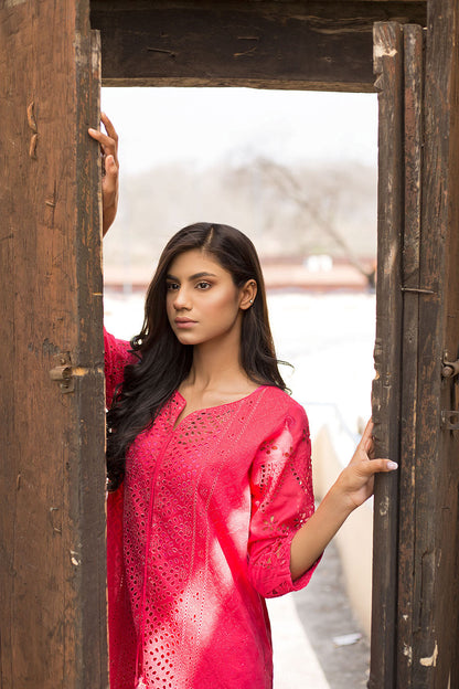 Lyla - Embroidered Schiffli Kurta (LP210002)
