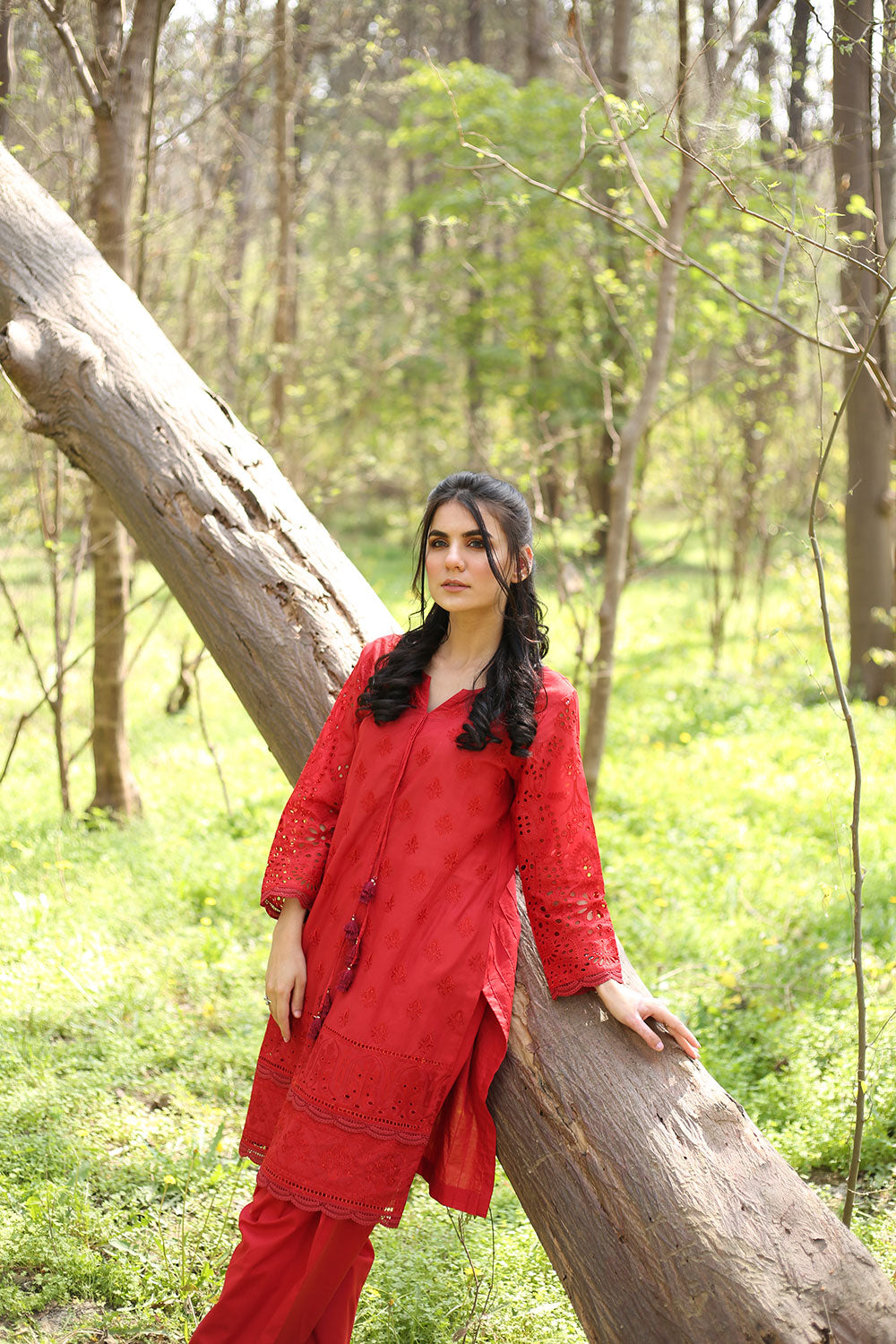 Lyla - Embroidered Schiffli Kurta (LP21008)