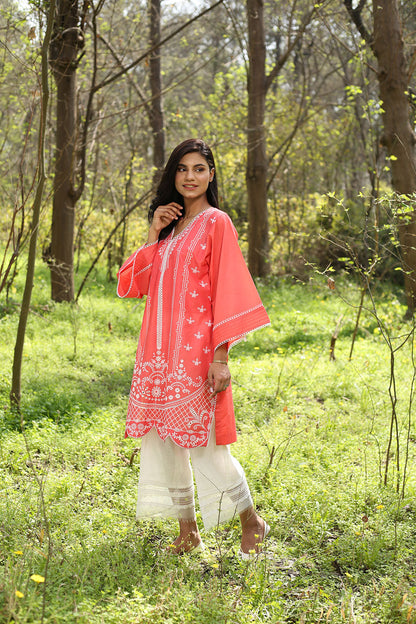 Lyla - Embroidered Schiffli Kurta (LP21009)
