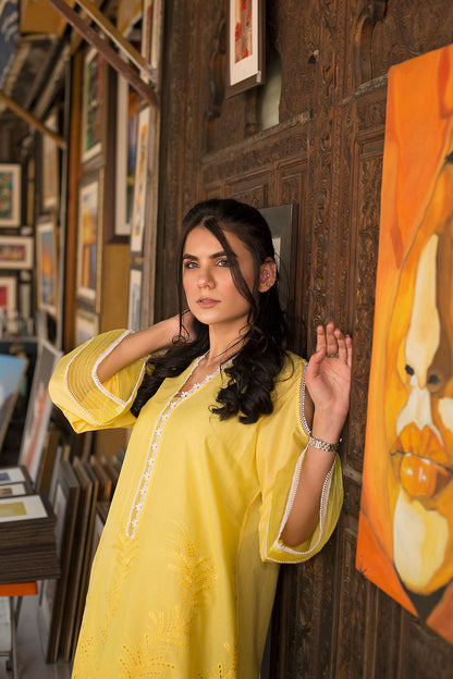 Lyla - Embroidered Schiffli Kurta (LP21005)