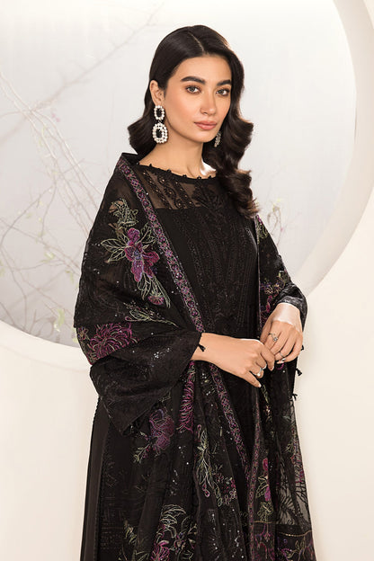 Alizeh - Embroidered Chiffon Black - V15D03 - Amera