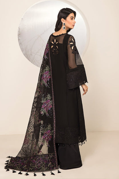 Alizeh - Embroidered Chiffon Black - V15D03 - Amera