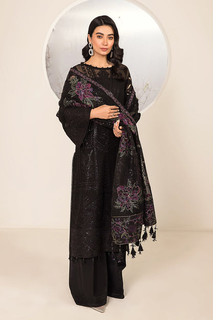 Alizeh - Embroidered Chiffon Black - V15D03 - Amera