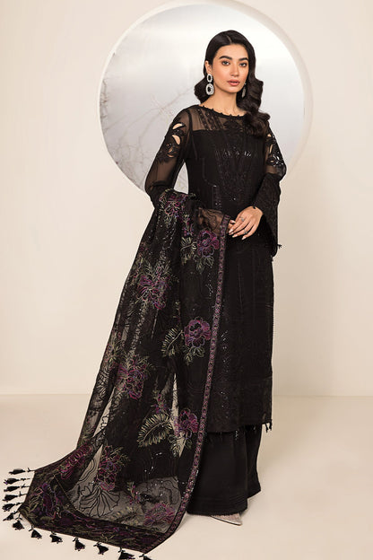 Alizeh - Embroidered Chiffon Black - V15D03 - Amera