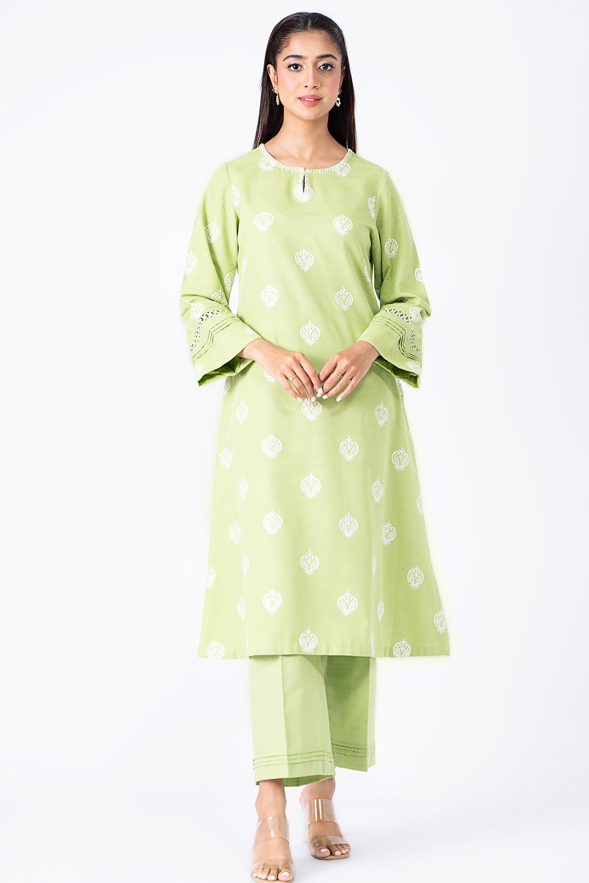 Kayseria - 2 Piece Slub Khaddar Shirt & Shalwar