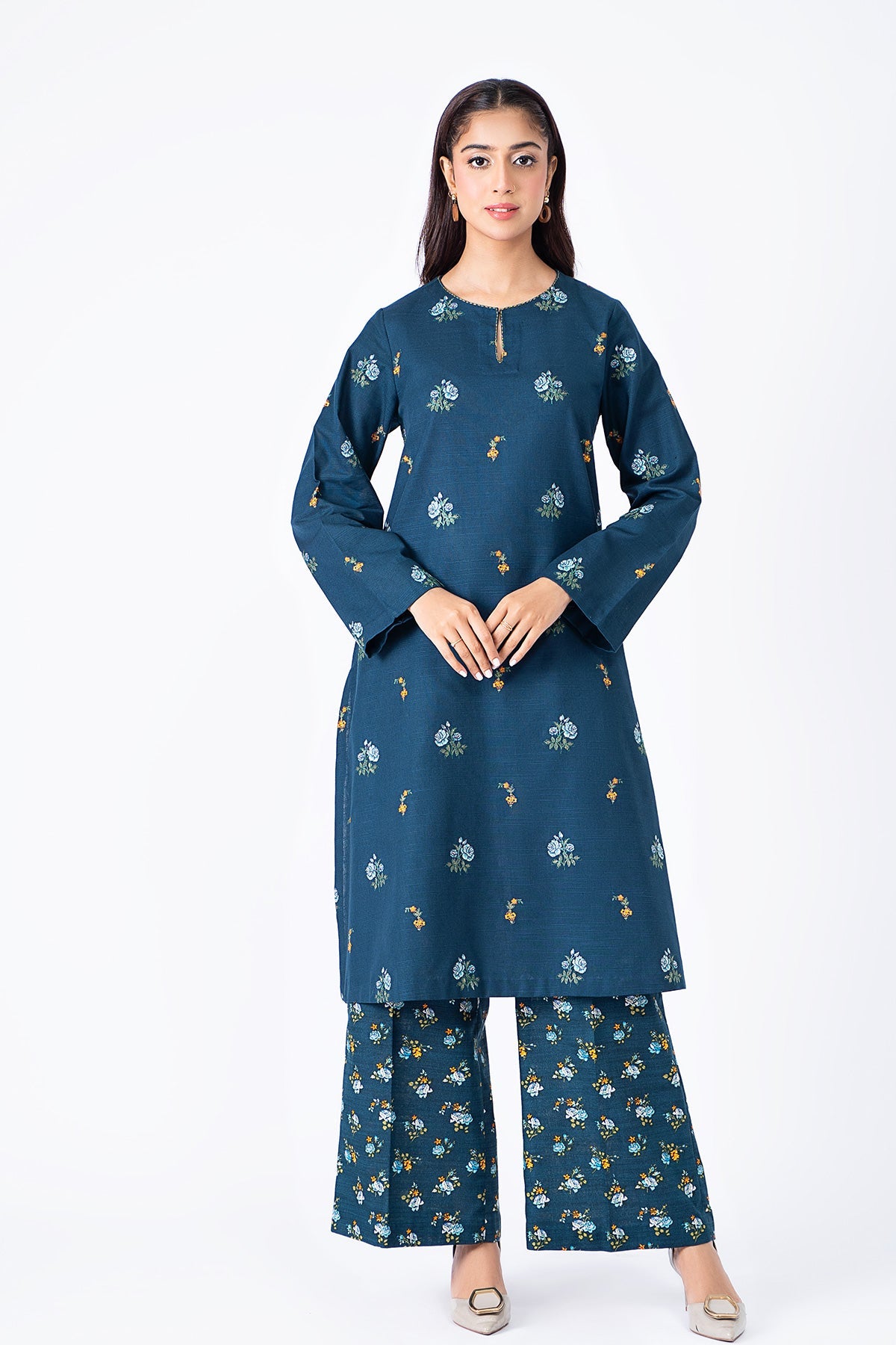 Kayseria - 2 Piece Slub Khaddar Shirt & Shalwar