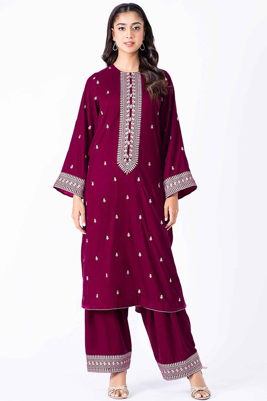 Kayseria - 2 Piece Velvet Shirt & Shalwar