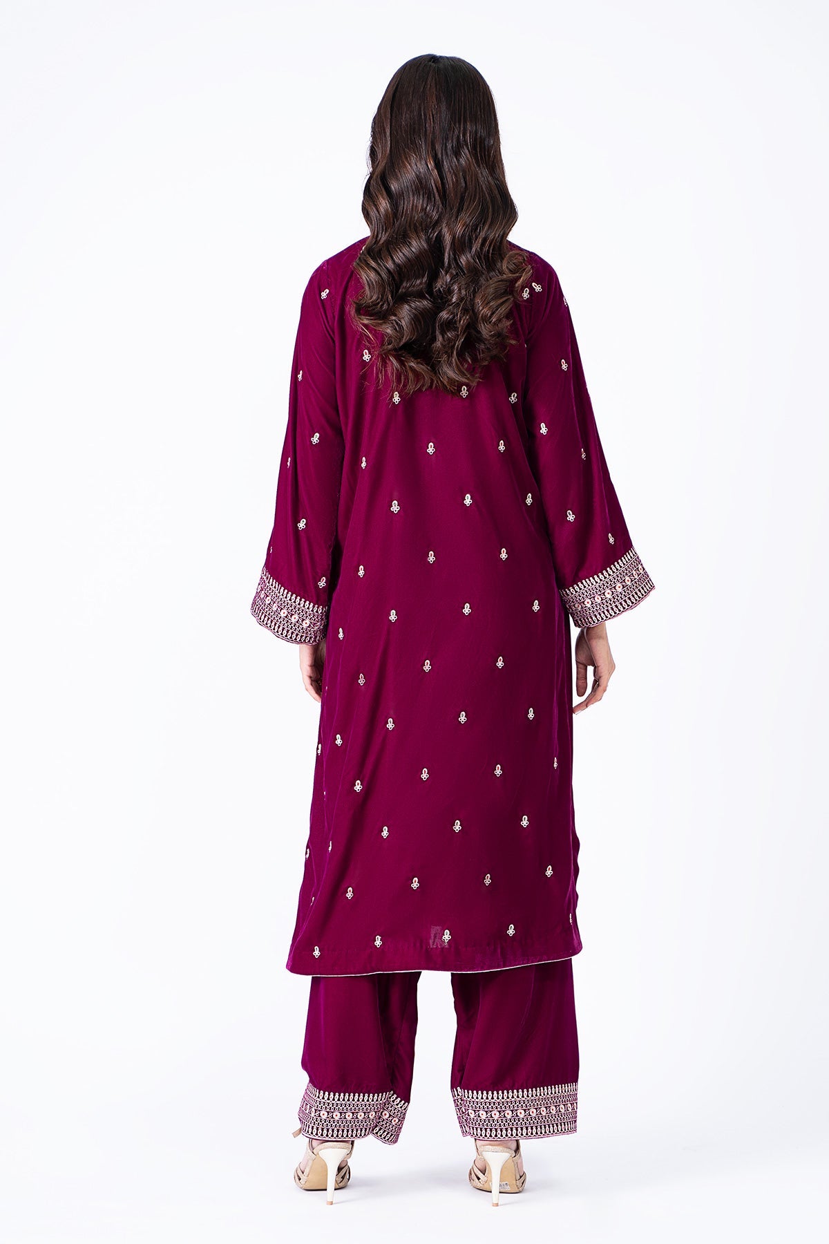 Kayseria - 2 Piece Velvet Shirt & Shalwar