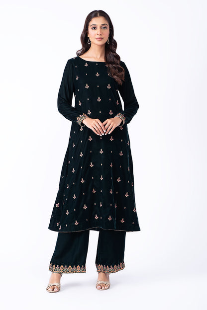 Kayseria - 2 Piece Velvet Shirt & Shalwar