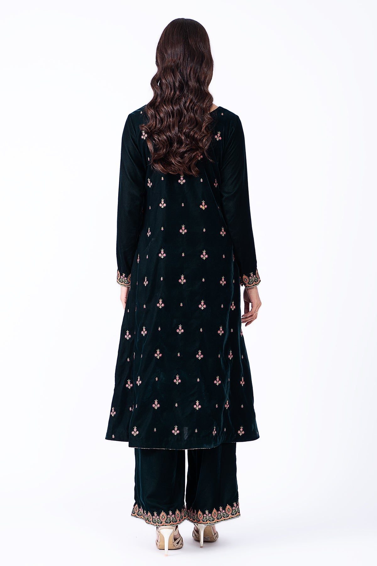 Kayseria - 2 Piece Velvet Shirt & Shalwar